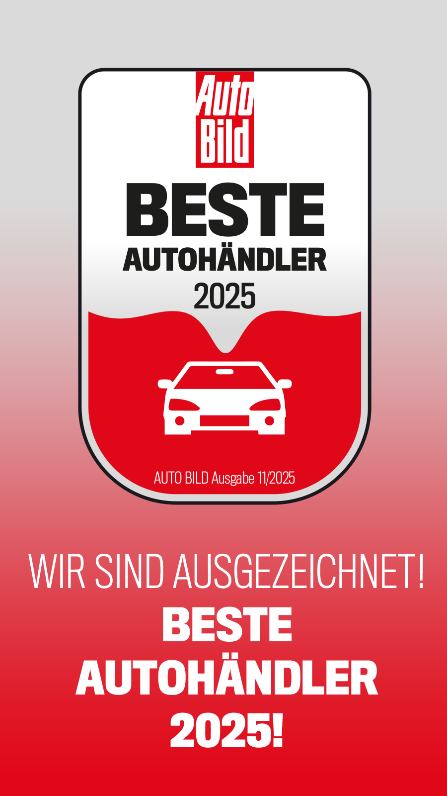 ASG Beste Autohändler 2025 Siegel